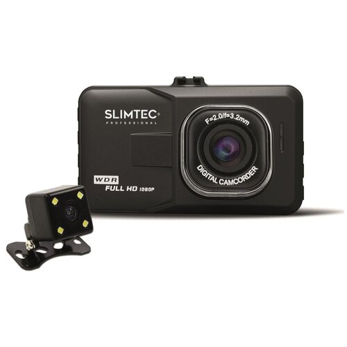 Автомобильный видеорегистратор с двумя камерами SLIMTEC Dual F2