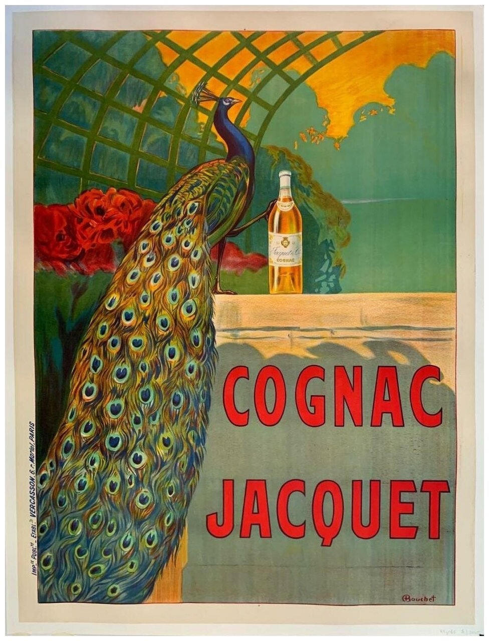 Постер / Плакат / Картина Рекламный плакат - Коньяк Cognac Jacquet 50х70 см в подарочном тубусе