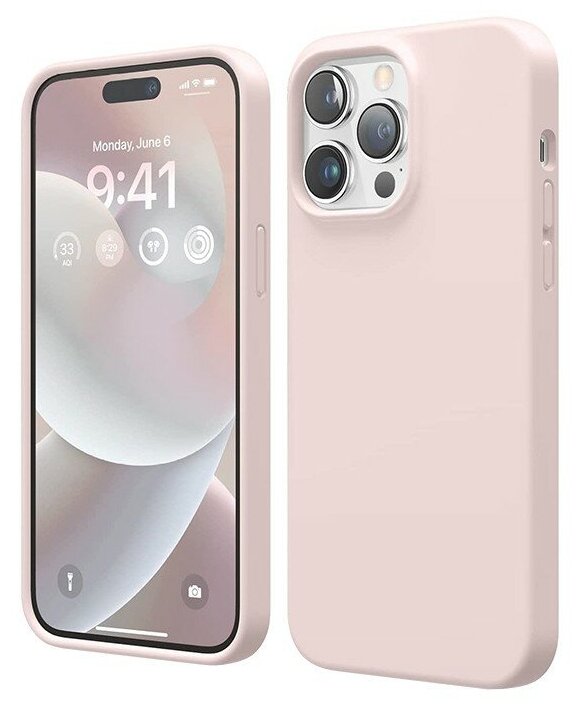 Чехол Elago Soft Silicone для iPhone 14 Pro Max, розовый