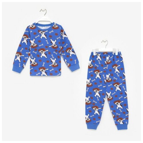 Пижама BONITO KIDS, размер 92, синий, голубой брюки для мальчика цвет черный рост 92