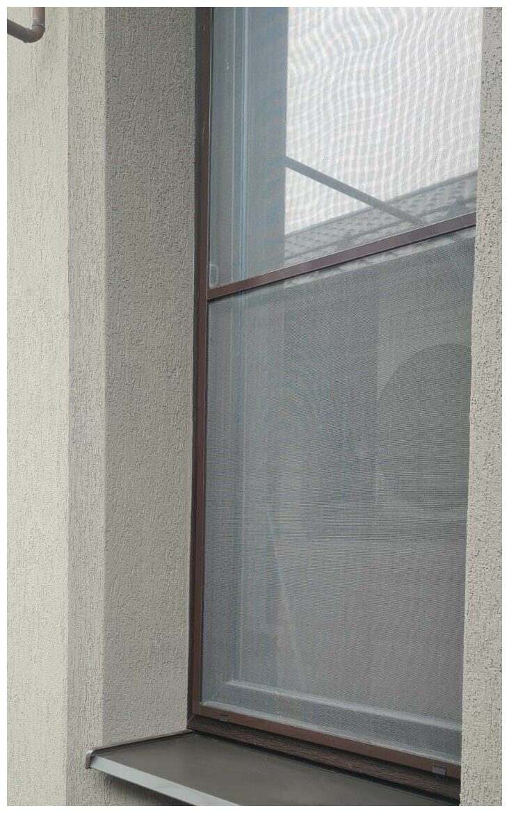 Москитная сетка на окно CLEVER MARKET серая, полотно 1600 х 1000 мм - фотография № 7