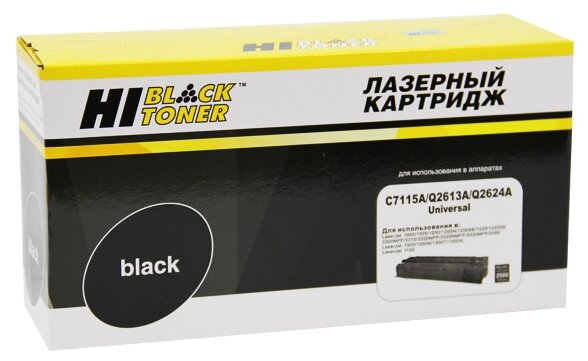 Картридж Hi-Black (HB-C7115A/Q2613A/Q2624A) для HP LJ 1200/1300/1150, Универсальный, 2,5K 200130160 .