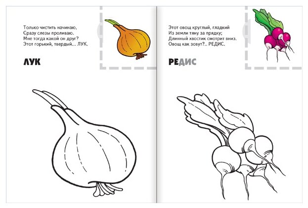 Книга Мозаика-Синтез, Раскраска с наклейками. Овощи - фото №2