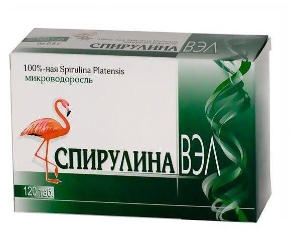 Спирулина вэл таб., 150 г, 120 шт.