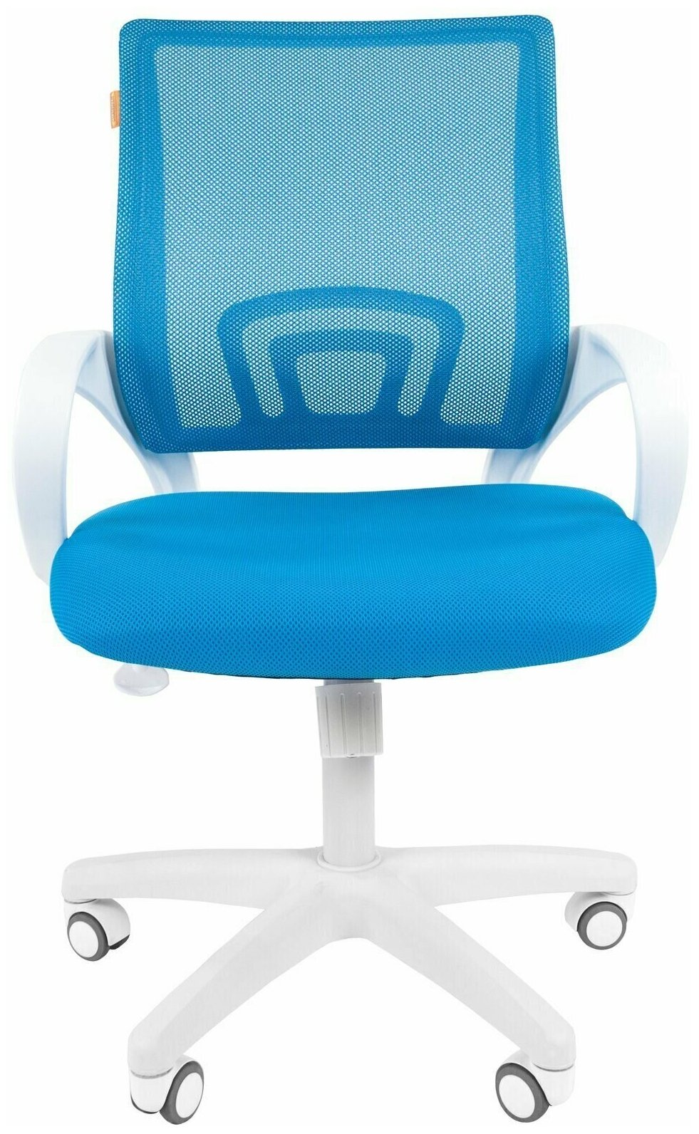 Офисное кресло Chairman Chairman 696 White, обивка: текстиль, цвет: ткань/сетка tw голубой - фотография № 1