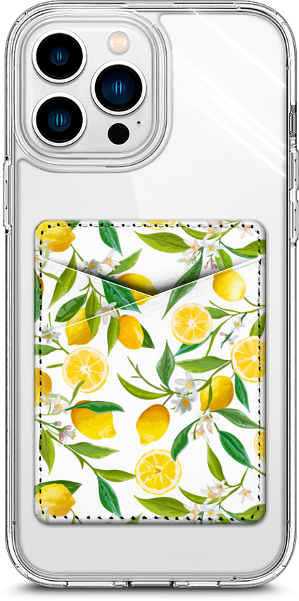 Картхолдер на телефон с рисунком Сочные лимоны