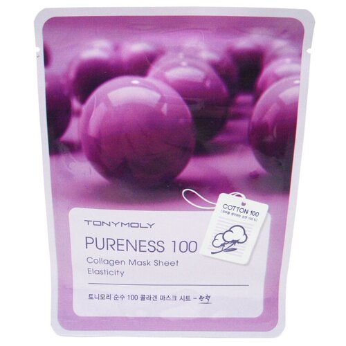 TONYMOLY PURENESS 100 Collagen Mask Sheet Очищающая тканевая маска для лица с коллагеном