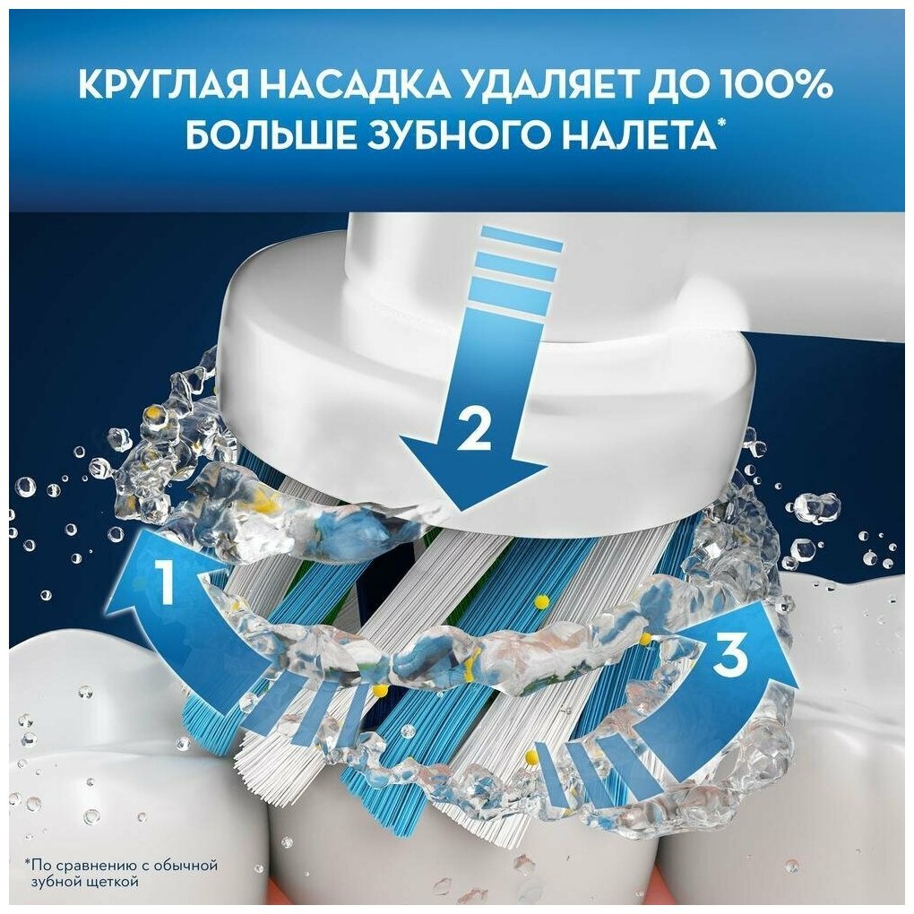 8 насадок для зубных щеток Oral-B Cross Action EB 50-8, насадки средней жесткости для ежедневной чистки - фотография № 11