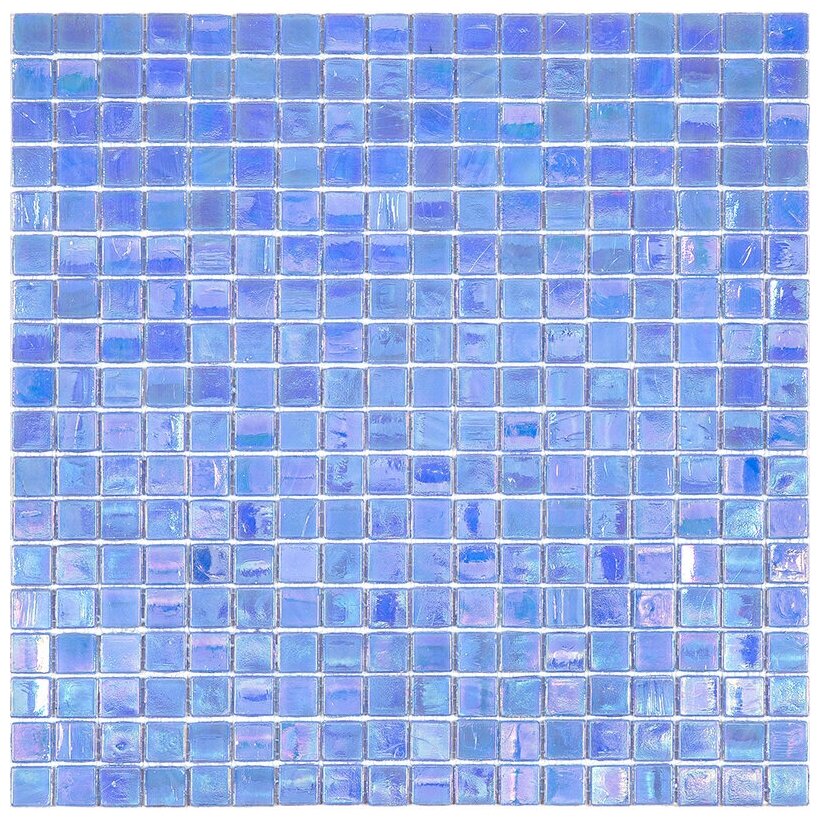 фото Мозаика Alma NB-BL555 из глянцевого цветного стекла размер 29.5х29.5 см чип 15x15 мм толщ. 4 мм площадь 0.087 м2 на бумаге