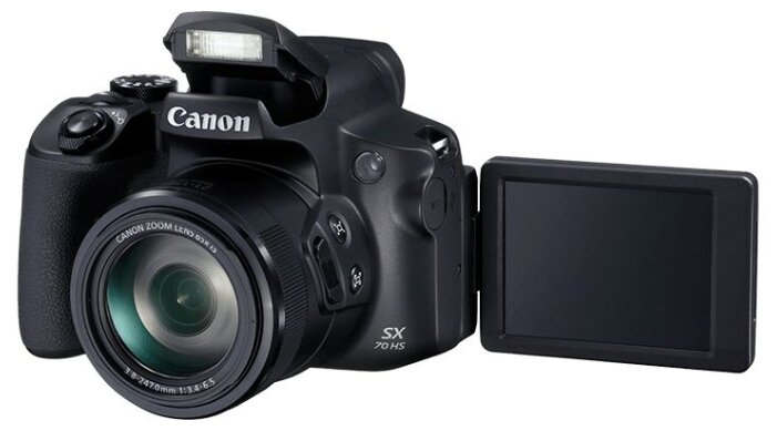 Фотоаппарат Canon PowerShot SX70 HS черный фото 3
