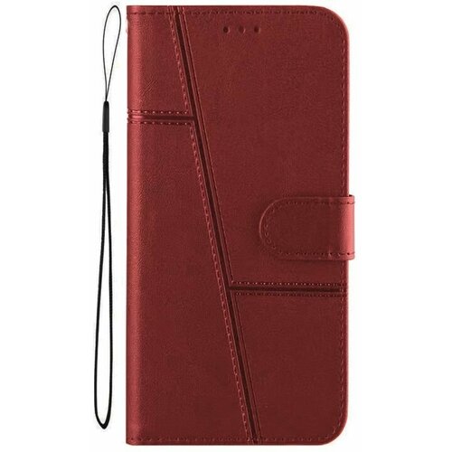 Чехол книжка wallet case для Infinix Hot 30i / Инфиникс Хот 30i (Красная) чехол для infinix hot 30i 30i nfc матовый силиконовый тонкий бортик вокруг камер