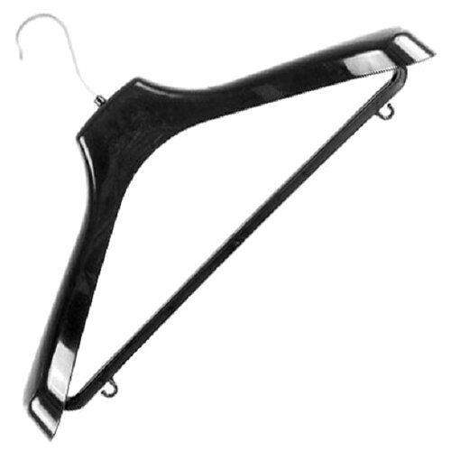 Вешалка костюмная №8Р, пластмассовая, черная, 450 х 55 х 255, литопласт (433000392)