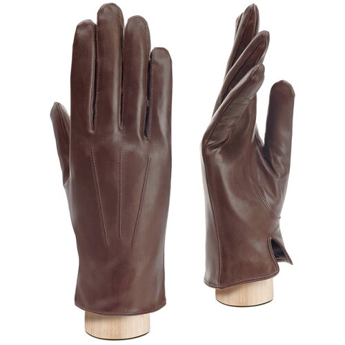 фото Перчатки мужские кожаные eleganzza, размер 9(m), коричневый