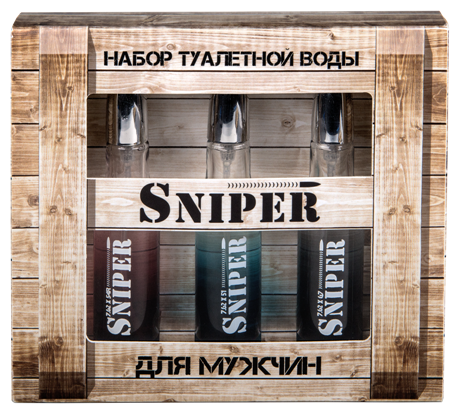 Подарочный набор туалетной воды для мужчин Sniper 3*20 мл