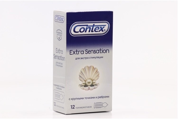 Презервативы Contex (Контекс) Extra Sensation с крупными точками и ребрами 12 шт. ЛРС Продактс Лтд - фото №6