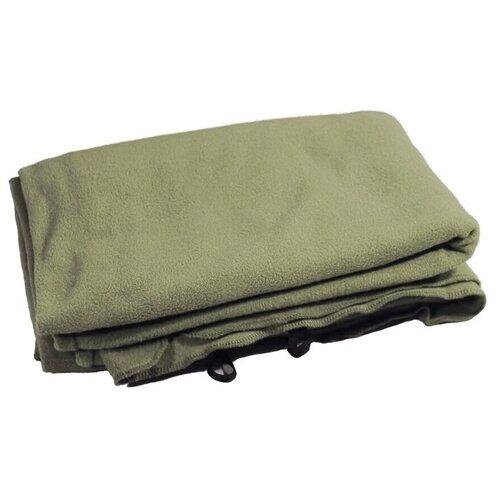спальный мешок спасательное одеяло 200 х 90 см зеленое Вкладыш флисовый 90 см шириной в спальный мешок на молнии, цвет хаки