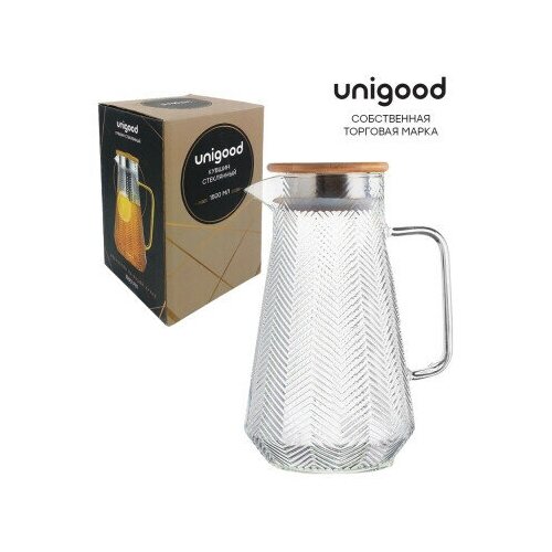 Кувшин 1.5 л Unigood стеклянный hm-pc40