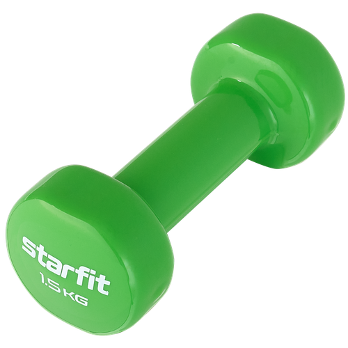 Гантель виниловая Starfit Db-101 1,5 кг, зеленый