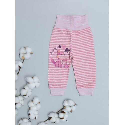 Штанишки для новорожденных/Детские штаны для малыша/ Брюки для ребенка/ Ползунки/розовый/рост 80-86/размер 86