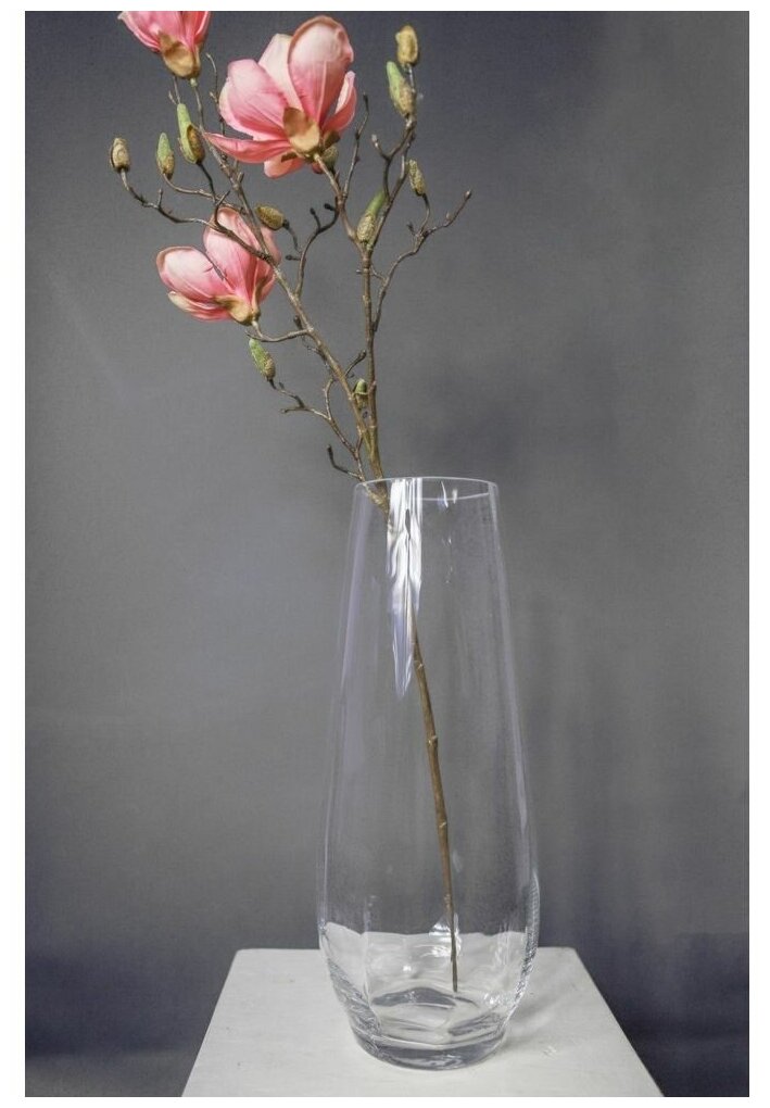 Стеклянная ваза аубри, прозрачная, 47 см, Edelman, Mica 1087024
