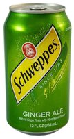 Газированный напиток Schweppes Ginger Ale, США, 0.355 л