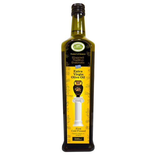 фото Korvel масло оливковое extra virgin, стеклянная бутылка данаи 0.5 л