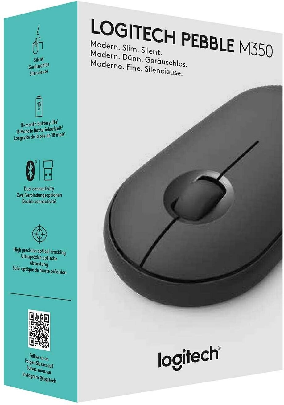 Мышь LOGITECH M350, оптическая, беспроводная, USB, розовый [910-005717] - фото №17