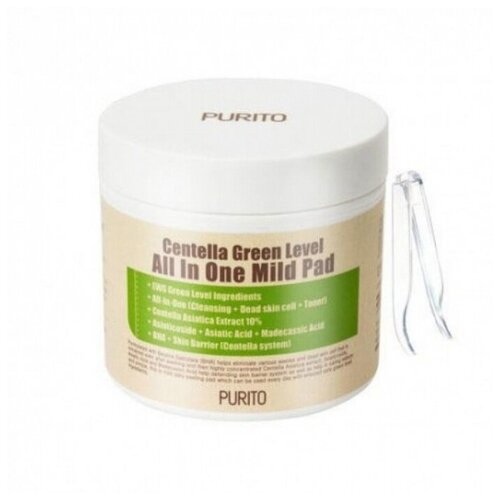 ПРТ Centella Пэды PURITO Centella Green Level All In One Mild Pad