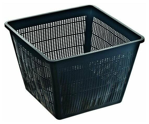 фото Корзина для растений квадратная 28х28см, цвет черный, Heissner, Германия