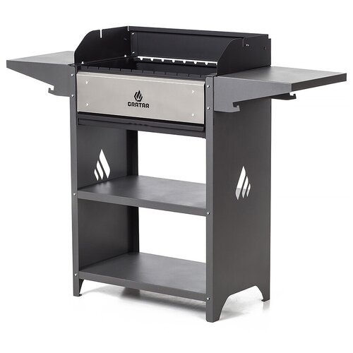 мангал gratar family standart grill 133 2х39 4х89 5 см сталь 2 мм черный Мангал Gratar Family Optima Grill, 133.2х39.4х104.1 см, сталь, 2 мм, черный