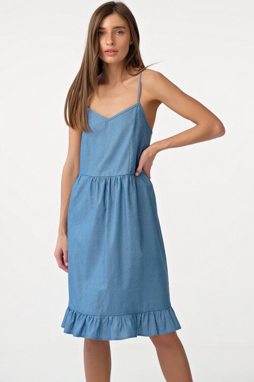 Платье FLY, размер 46, голубой