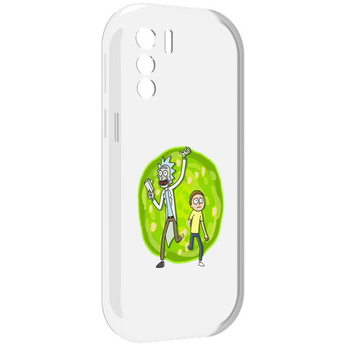 Чехол MyPads рик-и-морти-в-кружке для UleFone Note 13P задняя-панель-накладка-бампер