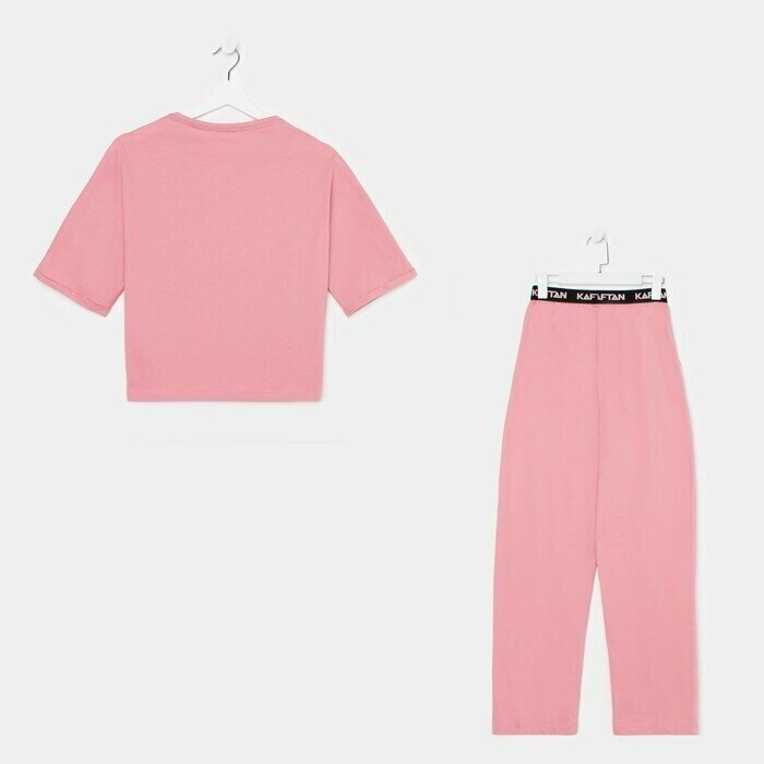 Пижама женская (футболка и брюки) Pink р. 40-42 - фотография № 6