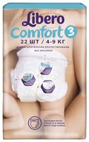 Libero подгузники Comfort 3 (4-9 кг) 22 шт.