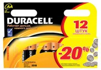 Батарейка Duracell LR6-12BL BASIC 12 шт картон