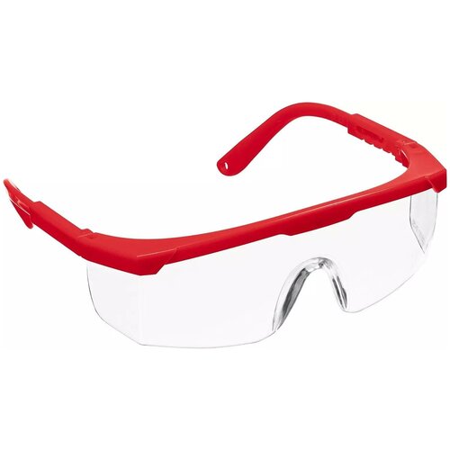 Защитные прозрачные очки ЗУБР спектр 5 монолинза с дополнительной боковой защитой, открытого типа, (110328)