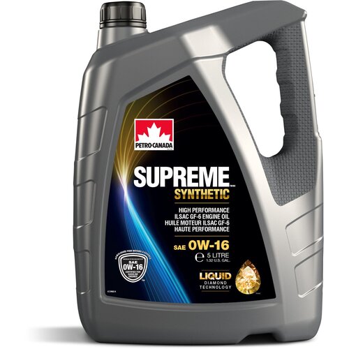 Моторное маслo Petro-Canada Supreme Synthetic 0W-16 (5 л)