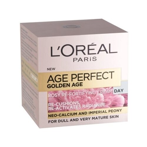 Крем L'Oreal Paris Age Perfect Golden Age дневной, 50 мл крем против морщин age perfect golden age serum aceite tono rosado l oréal parís 30 мл