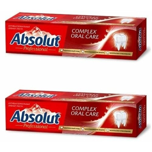 Весна Зубная паста Комплексная защита полости рта Absolut PRO Complex oral care,110 гр, 2 шт