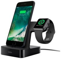 Док-станция универсальная Belkin PowerHouse Charge Dock for Apple Watch + iPhone черный