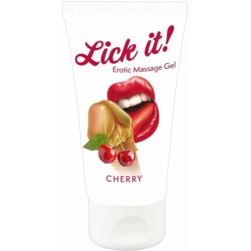 Лубрикант на водной основе Lick it! Cherry с ароматом вишни - 50 мл. лубрикант на водной основе lick it cherry с ароматом вишни 50 мл цвет не указан
