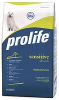 Корм для собак Prolife (3 кг) Adult All Breeds Sensitive с кроликом и картофелем