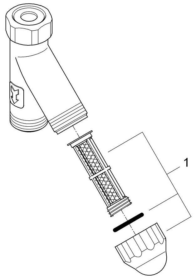 Фильтр грубой очистки GROHE 3/4" (315 микрон), хром (41275000) - фото №4