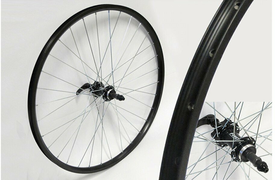 фото Колесо 27.5" заднее двойной обод (эксцентрик) (диск. Тормоз)