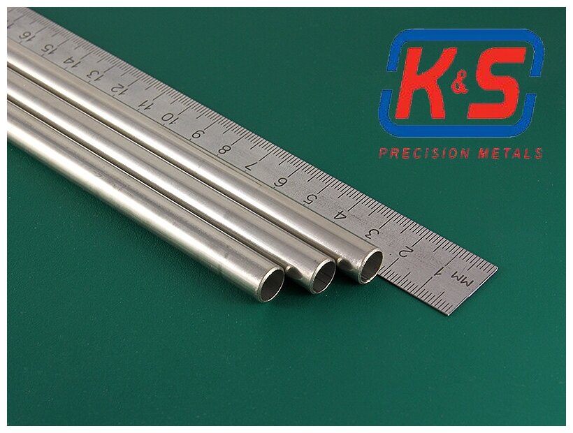 Стальная трубка 95 мм 1 шт х 30 см KS Precision Metals США