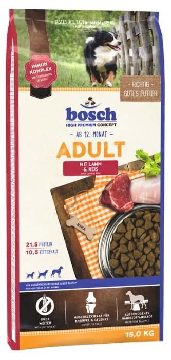 Корм для собак Bosch Adult Lamb & Rice