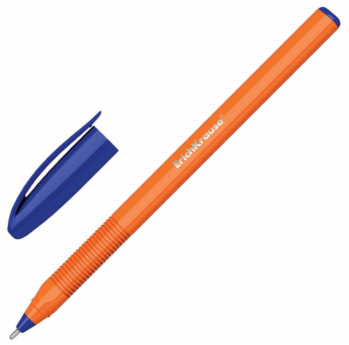 Ручка шариковая ErichKrause U-108 Orange Stick 1.0, Ultra Glide Technology, синий - фото №14