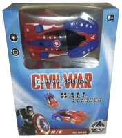 Легковой автомобиль Wall Climber Captain America (MX-03) 14 см красно-синий