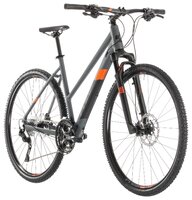 Горный гибрид Cube Cross Exc Trapeze (2019) grey/orange 54 см (требует финальной сборки)