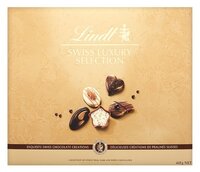 Набор конфет Lindt Швейцарская роскошь 445 г золотистый